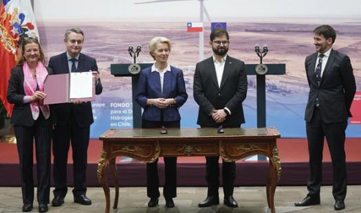 Chile y la Unión Europea se alían para el desarrollo del H2 Verde.